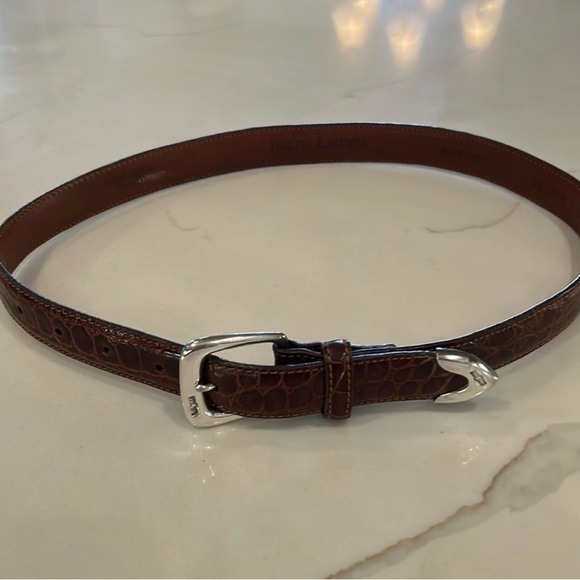 Ralph Lauren Genuine Alligator Belt